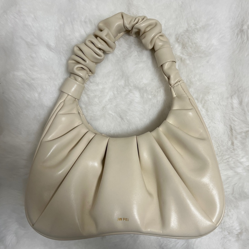 JW PEI Gabby Ruched Hobo Bag, Ivory